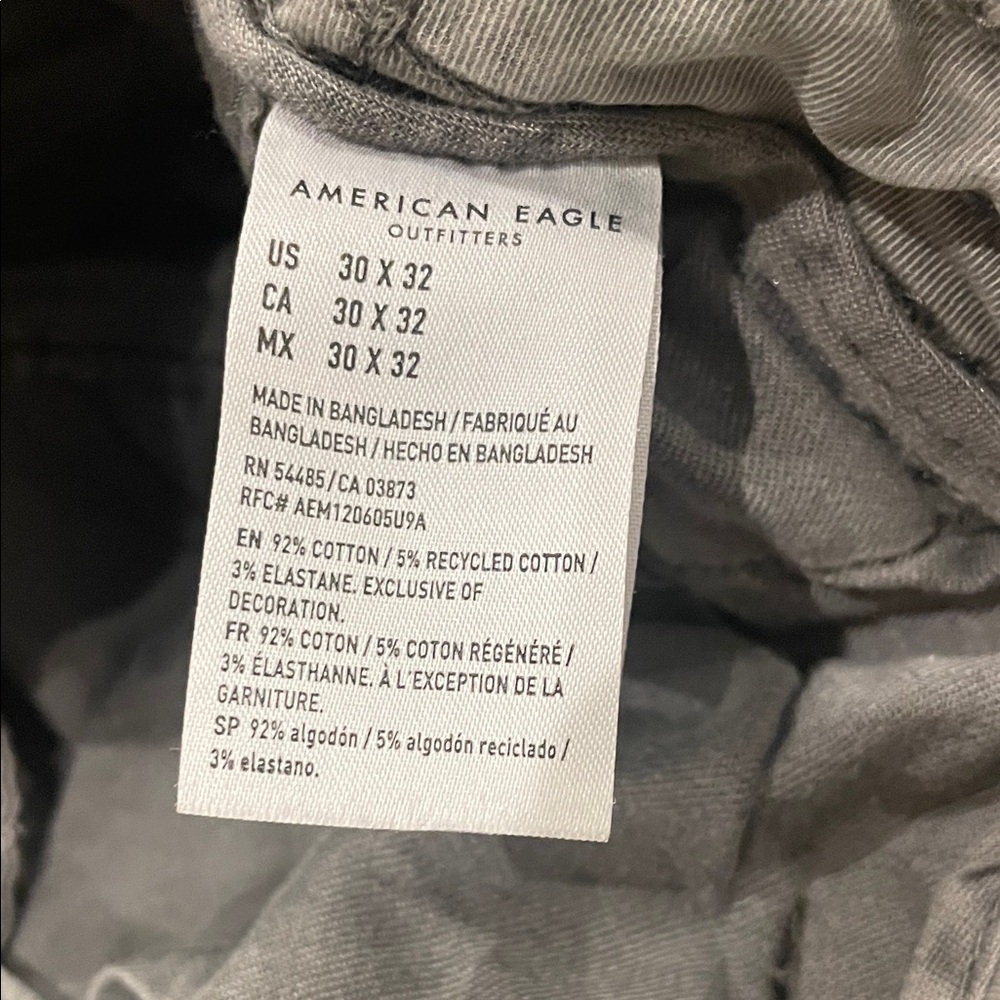 American Eagle Outfitters Men's Cargo Pants in Gray - Picture 2 of 14